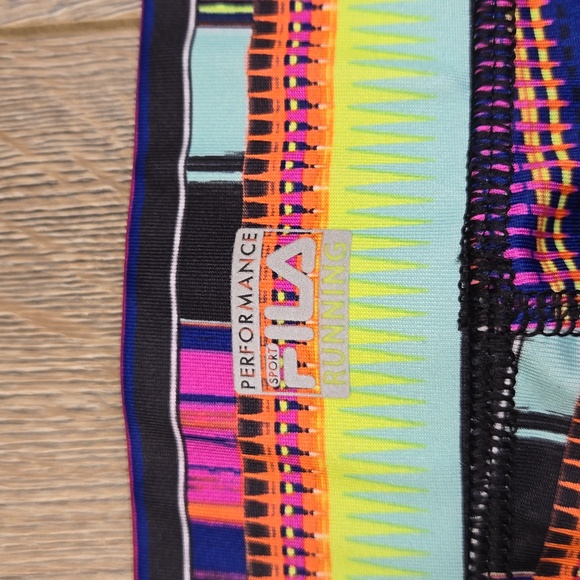 Fila bright multi-coloured running shorts, size medium - Picture 6 of 7